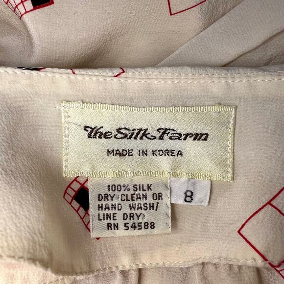 The Silk Farm Women's Button Up Blouse Size 8 - Picture 3 of 5